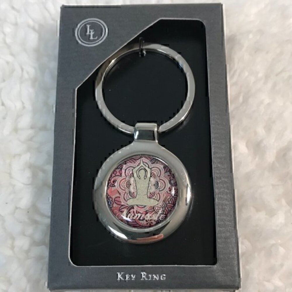 Lucy Lu Designs Namaste' Key Ring